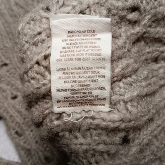 ✨ Free People Brown Soft Open Knit Wool Blend Sweater - Picture 4 of 6